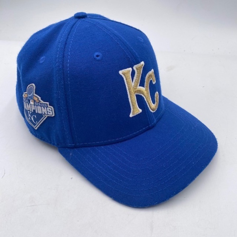 KANSAS CITY ROYALS New Era 2015 World Series Champions Hat Blue Adjustable SPOT